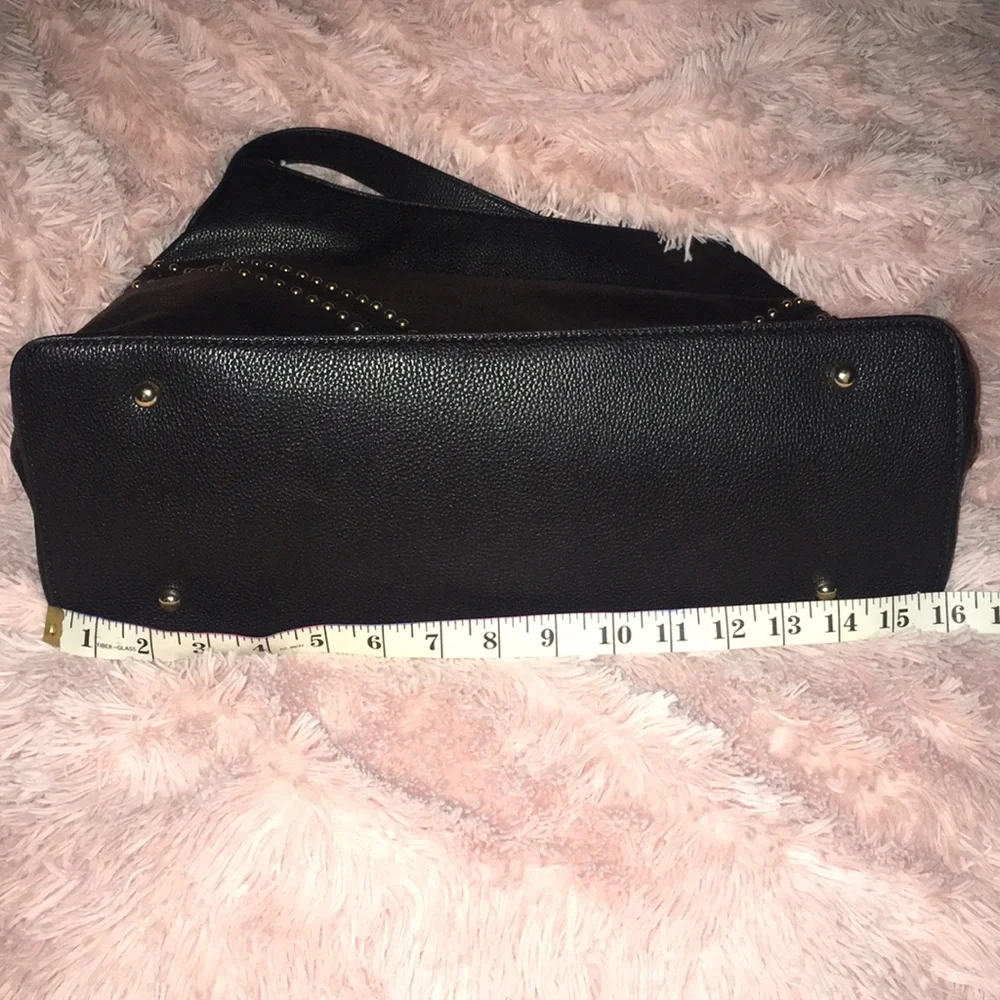 NEW Pebbled Vegan Leather Studded Hobo Western Studded Shoulder Bag